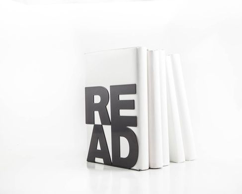 One metal bookend // Read // modern functional decor for your favorite books by Atelier Article, Black