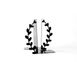 Metal bookends Black Wreath by Atelier Article, Black