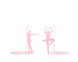Metal Bookends «Ballerinas – Passé simple» Pink edition by Atelier Article, Pink