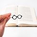 Metal Bookmark «Architect's glasses» by Atelier Article, Black