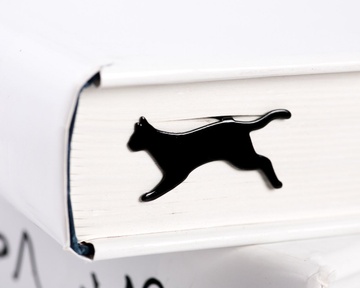 Metal Bookmark "Running Cat" by Atelier Article, Black