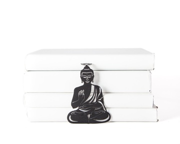 Metal bookmark / Buddha / large / by Atelier Article, Black