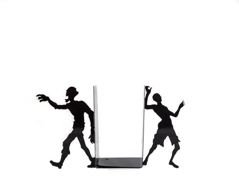 Metal bookends // Reading Zombies // by Atelier Article, Black
