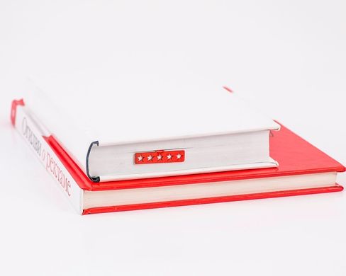 Metal Bookmark «Five star rating» by Atelier Article, Red