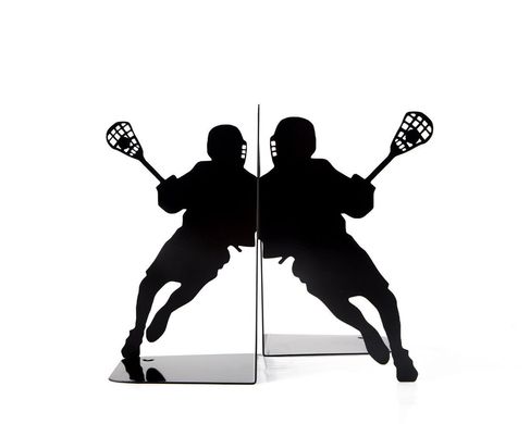 Metal bookends "Lacrosse" by Atelier Article, Black