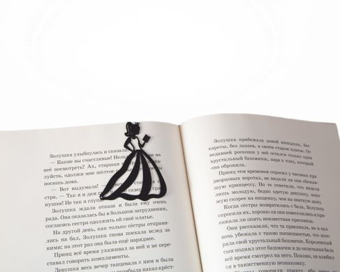 Metal Bookmark / Reading Princess / by Atelier Article, Black