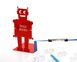 Robot Bookend for a Bright Kids Room by Atelier Article, Red