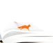 Metal Bookmark for books "Fox" by Atelier Article, Orange