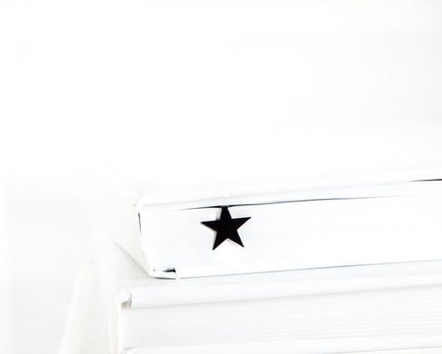 Metal Bookmark "Black Star" by Atelier Article, Black