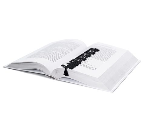 Metal Bookmark Reading Train by Atelier Article, Black