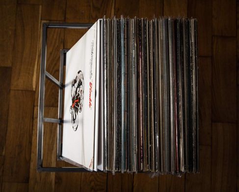 LP storage Album crate // minimalistic Record Crate container for Vinyls by Atelier Article