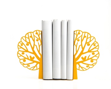 Metal bookends "Summer" by Atelier Article, Yellow