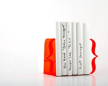 Bookends "Red Brackets" by Atelier Article, Red
