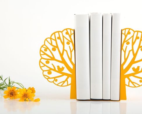 Metal bookends "Summer" by Atelier Article, Yellow