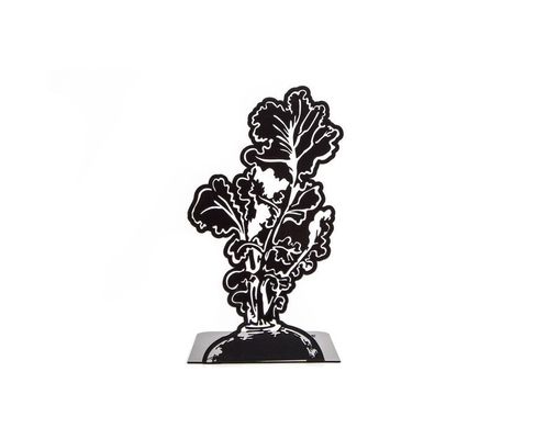 Metal bookends "Beetroot" by Atelier Article, Black
