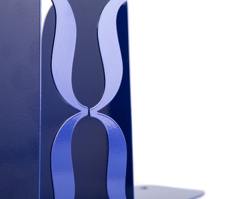 Unique Bookends «Brackets» blue edition by Atelier Article, Navy