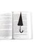 Metal bookmark "An Umbrella in Your Book" by Atelier Article, Black