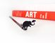 Metal Bookmark "Dancing elephant" by Atelier Article, Black