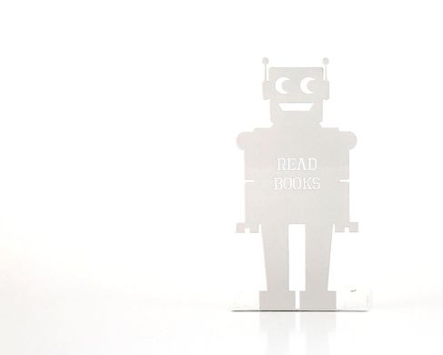 A Bookend for nursery Robot White edition by Atelier Article, White