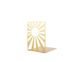 Metal bookends «Sun is Out» golden metallic edition by Atelier Article, Golden