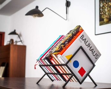 Minimalist book shelf // windowsill shelf // Display for coffee table books by Atelier Article, Black