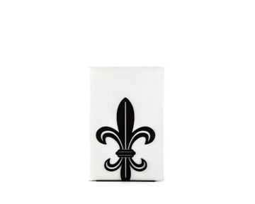 A metal bookend French Lily Black edition by Atelier Article, Black