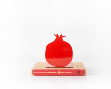 Metal bookend // Pomegranate // by Atelier Article, Red